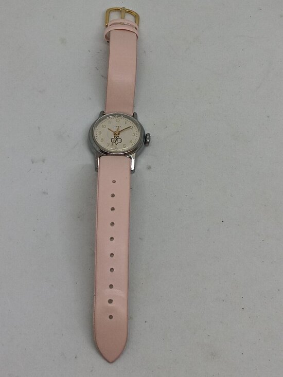 VINTAGE 1966 Timex Women\'s 24mm Manual Wind Silver Tone Girl Scouts Watch main image 8